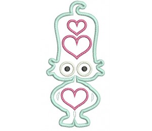 Stickdatei - Alien Dame Appli